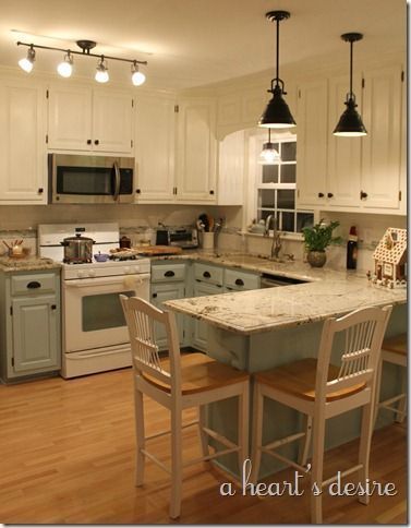 A Kitchen Transformed -   18 sage green kitchen cabinets two tone ideas