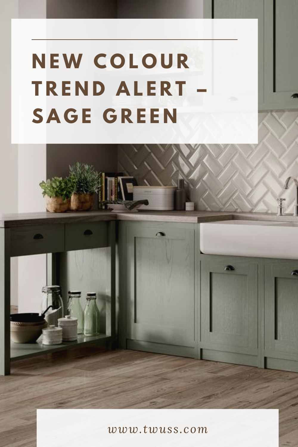 New Colour Trend Alert – Sage Green -   18 sage green kitchen cabinets two tone ideas