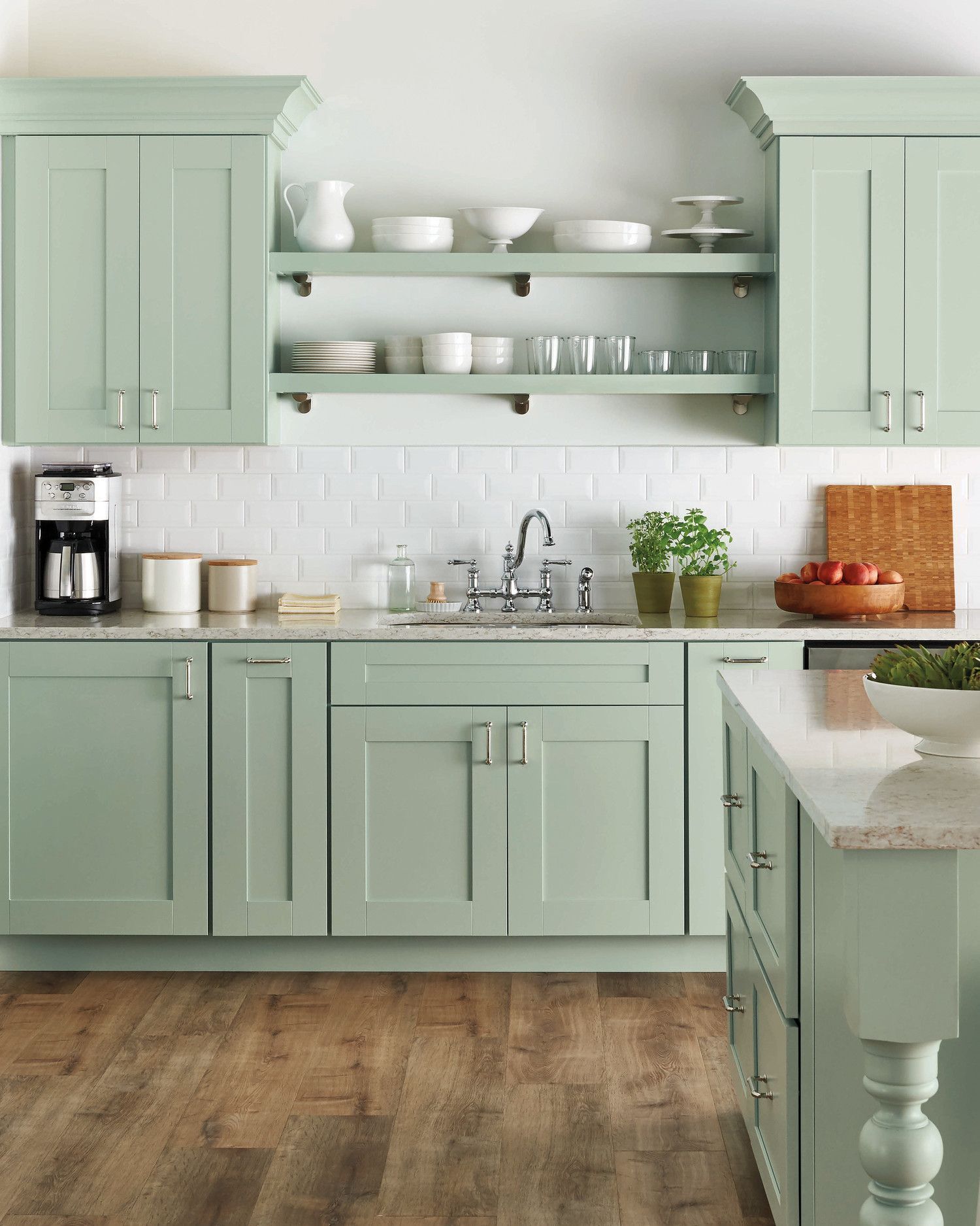 Select Your Kitchen Style -   18 sage green kitchen cabinets two tone ideas