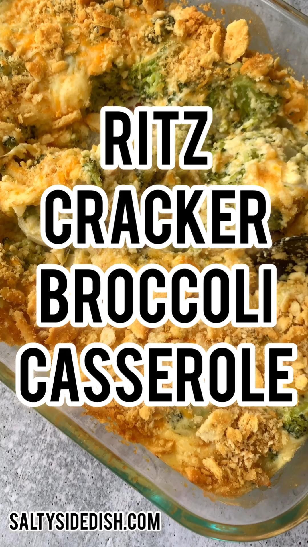 Broccoli Cheese Casserole with Ritz Cracker Topping -   18 thanksgiving recipes ideas