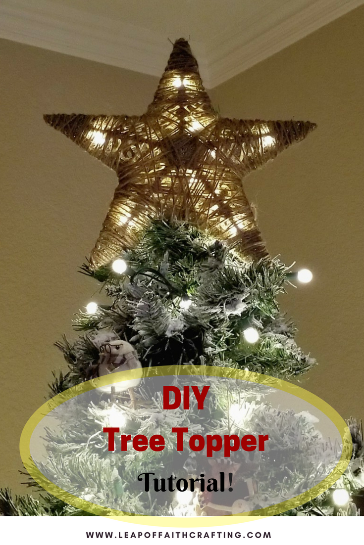 DIY Tree Topper from Dollar Tree Items! - Leap of Faith Crafting -   18 xmas tree topper diy christmas ideas