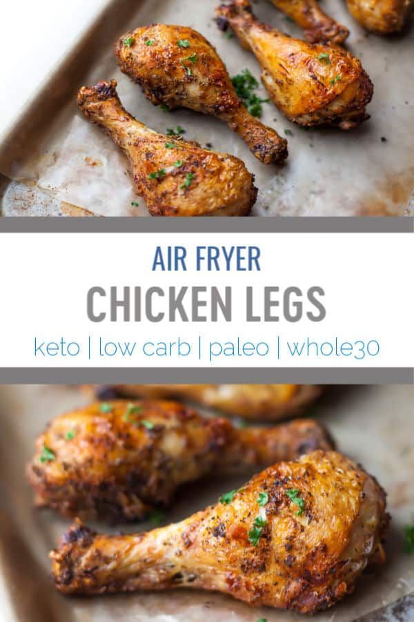 Easy Air Fryer Chicken Legs | Garlic and Herb Seasoned -   19 air fryer recipes chicken drumsticks ideas