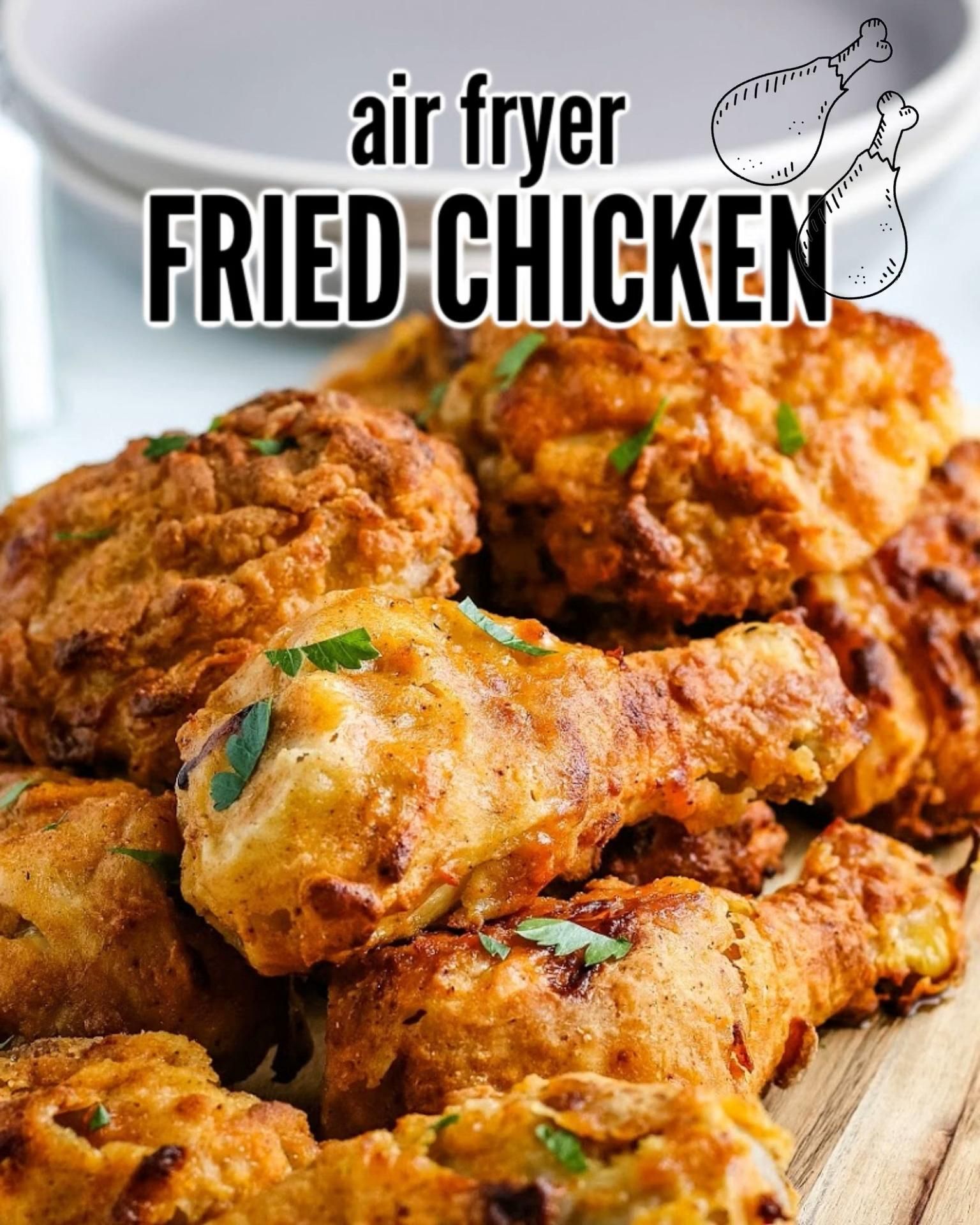 Crispy Air Fryer Fried Chicken -   19 air fryer recipes chicken drumsticks ideas