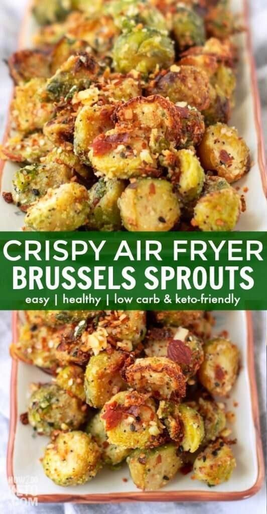 Crispy Air Fryer Brussels Sprouts (Low Carb, Keto) -   19 air fryer recipes healthy vegetables ideas