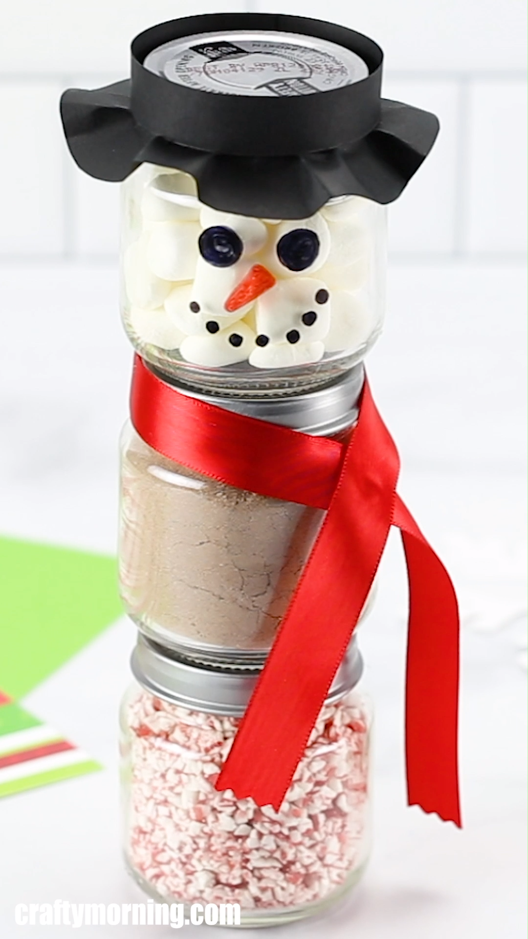 Snowmen Hot Cocoa Jars -   19 best diy Gifts ideas