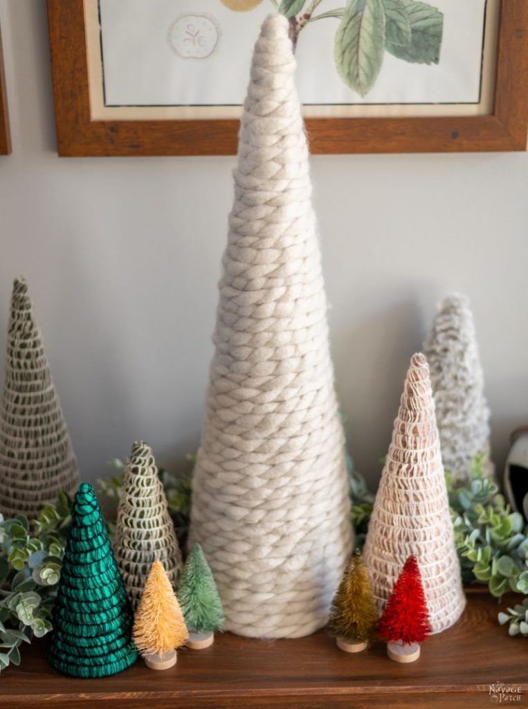 DIY Mambo Yarn Trees | An Easy & Beautiful Craft! | The Navage Patch -   19 christmas decor diy how to make ideas