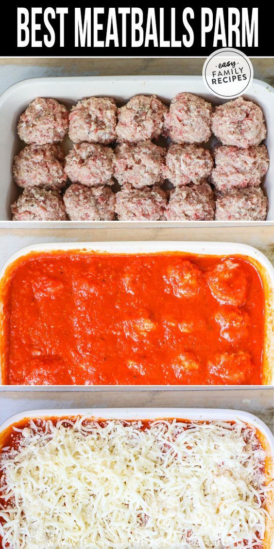 Baked Meatballs Parmesan · Easy Family Recipes -   19 dinner recipes with ground beef low carb ideas