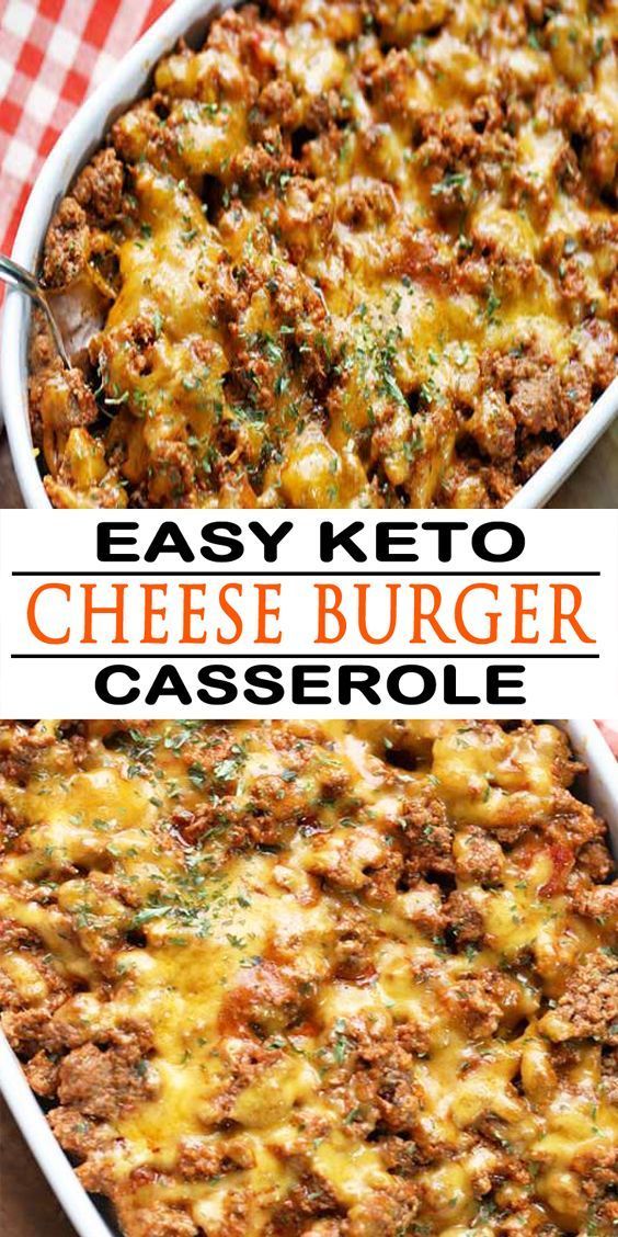 Keto Cheeseburger Casserole - Countsofthenetherworld.com -   19 dinner recipes with ground beef low carb ideas