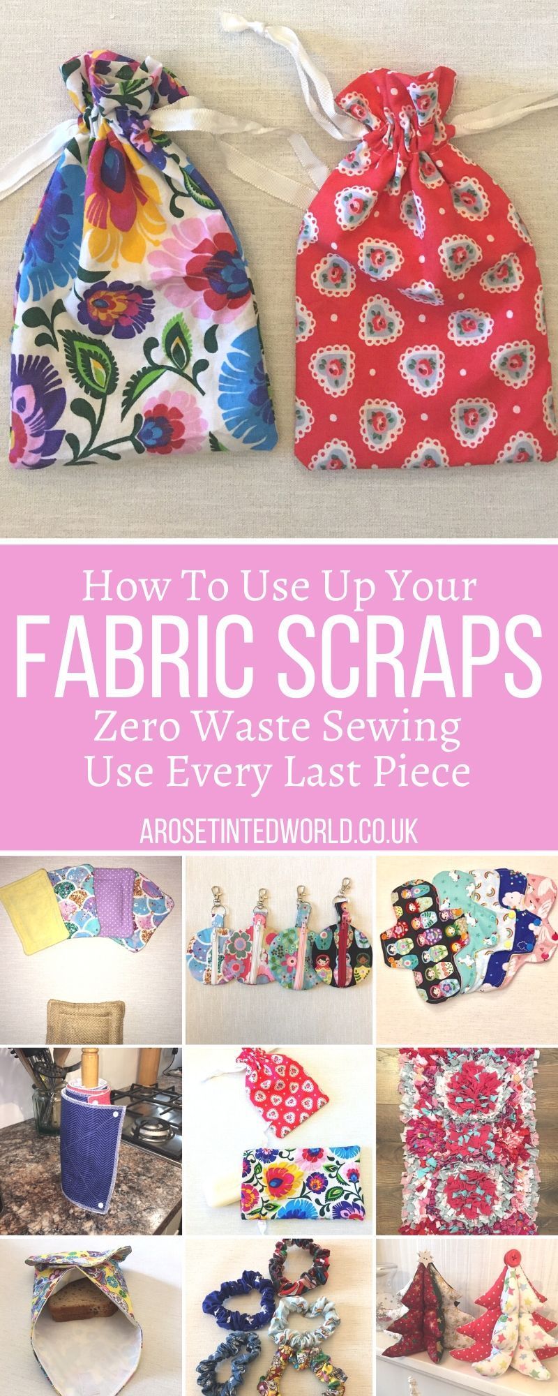 How To Use Up All Your Fabric Scraps -   19 fabric crafts things to make ideas