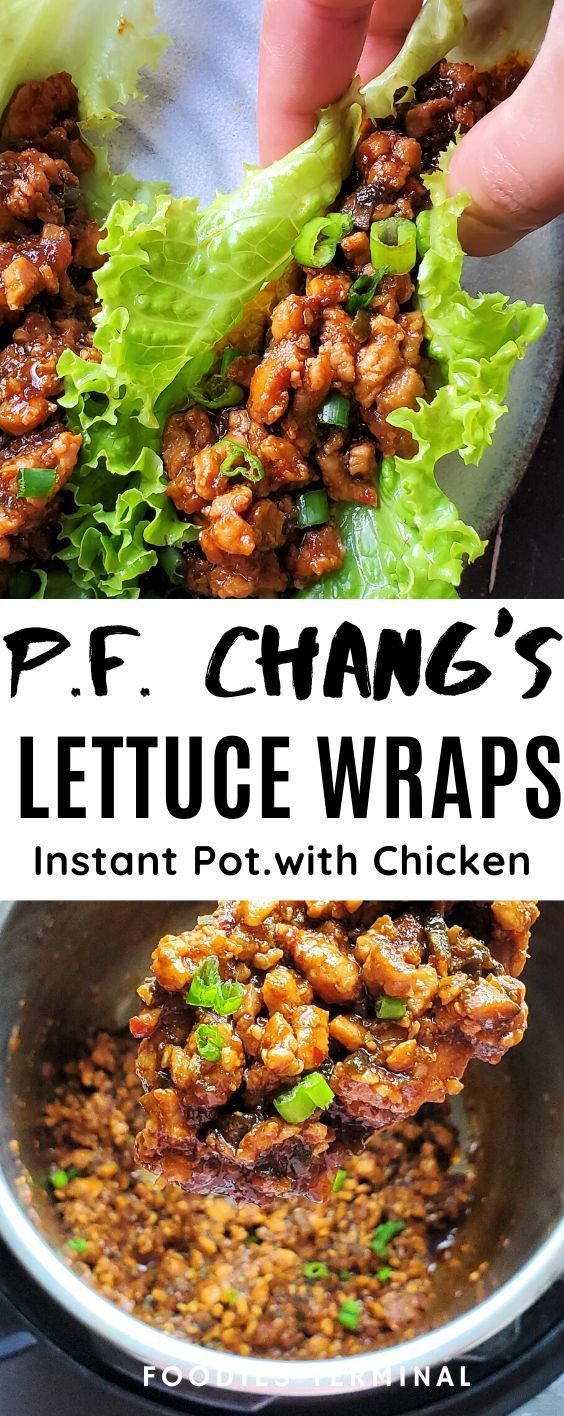 Chicken Lettuce Wraps (Instant Pot) | Foodies Terminal -   19 healthy instant pot recipes easy ideas