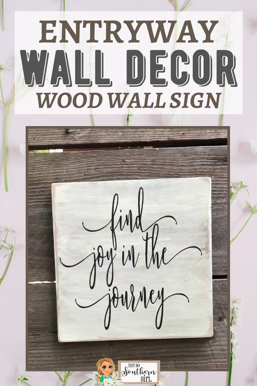 Entryway Wall Decor Wood Wall Sign -