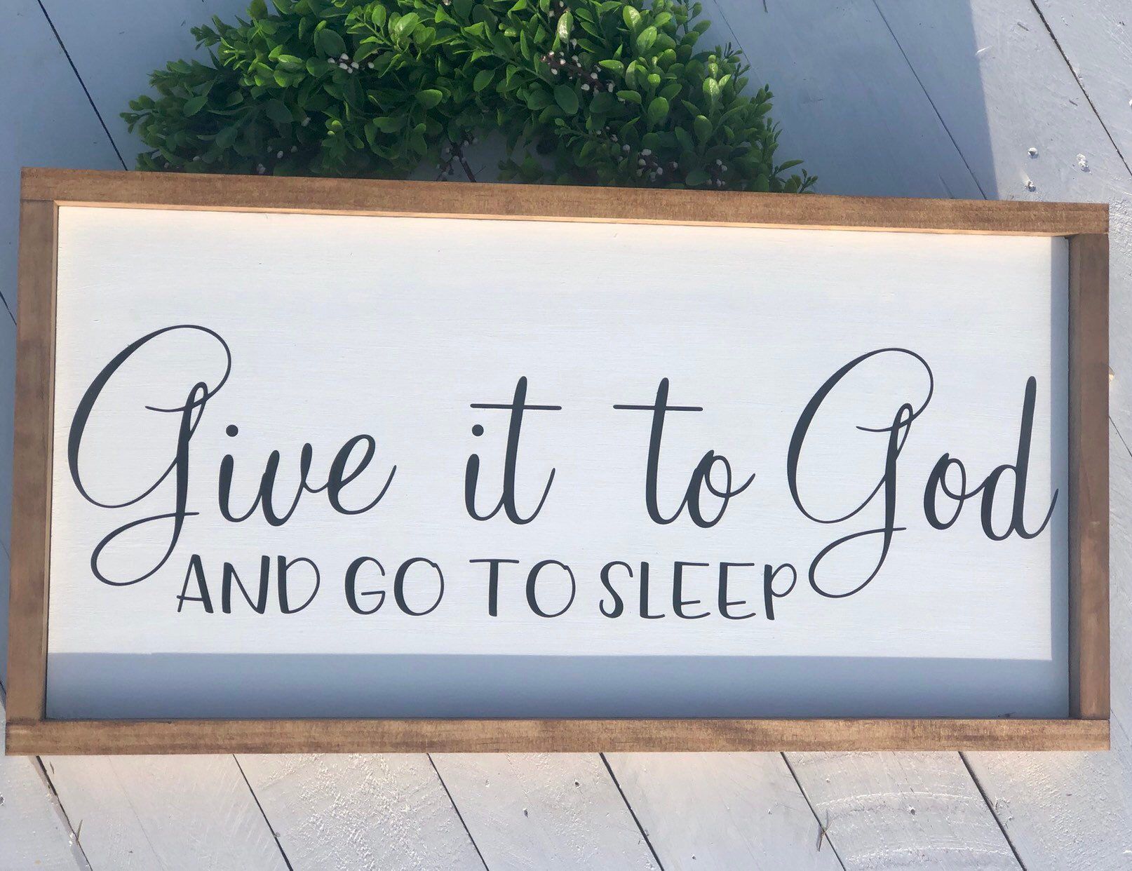 Farmhouse Sign | Give it to God | Christian Sign -   19 home decor signs quote ideas