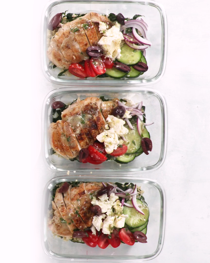 Greek Chicken Grain Bowls -   19 meal prep recipes healthy easy ideas