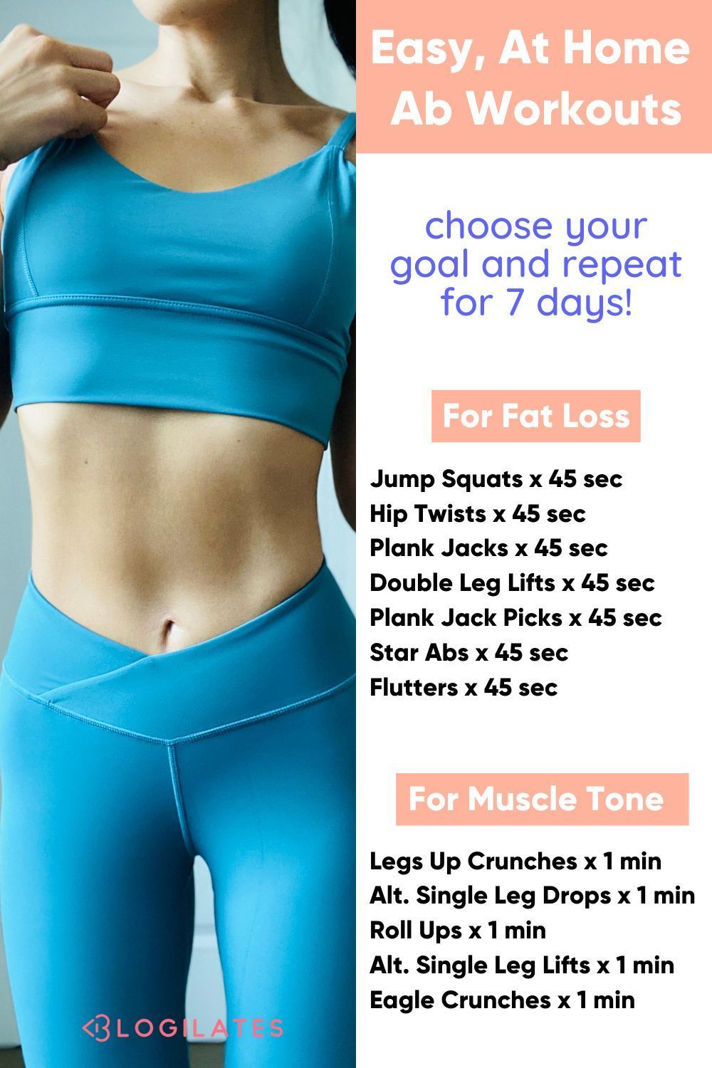 Easy At Home Ab Workout for Flat Abs! The 7 Day Ab Challenge (+ May Workout Calendar) – Blogilates -   19 workouts for flat stomach for beginners ideas
