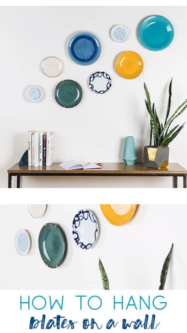 How to Hang Plates on a Wall -   22 home decor for cheap diy wall art ideas