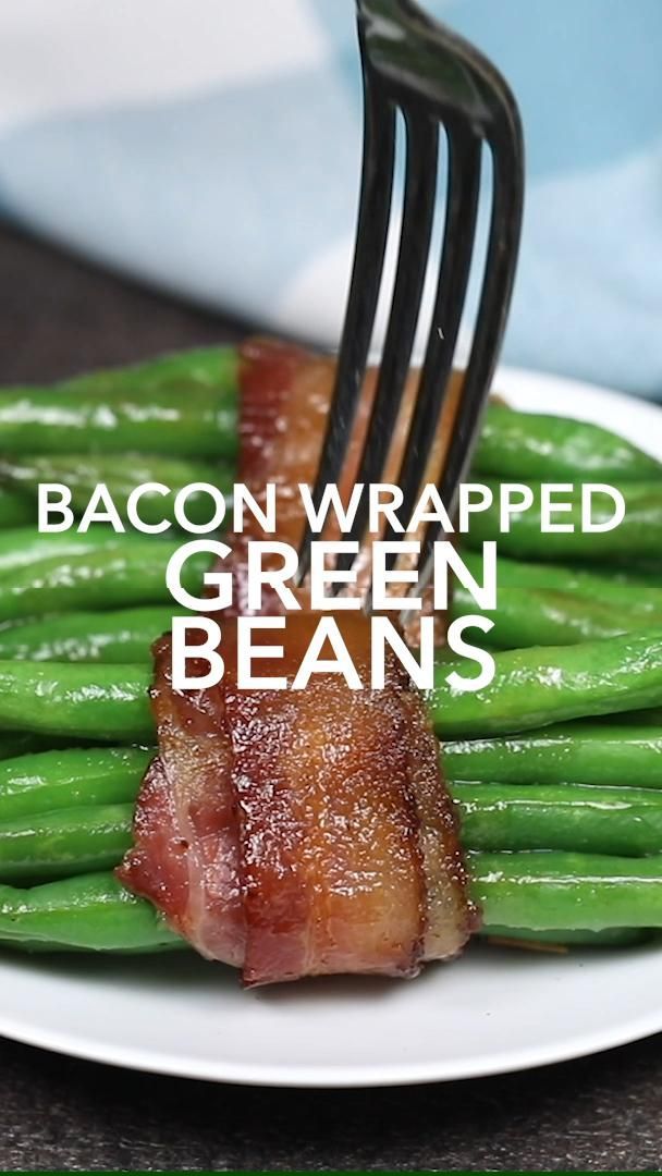 Bacon Wrapped Green Bean Bundles -   24 thanksgiving recipes videos side dishes ideas