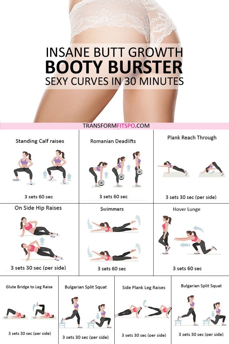 BOOTY BURSTER: Get Ready for Rapid Bum Growth! Get Sexy Curves with this 30 Minute Women's Workout -   24 workouts at home butt ideas