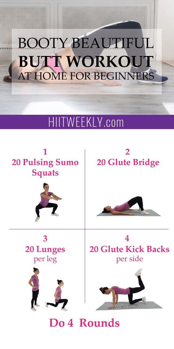 Booty Beautiful Butt Workout At Home For Beginners | HIITWEEKLY -   24 workouts at home butt ideas