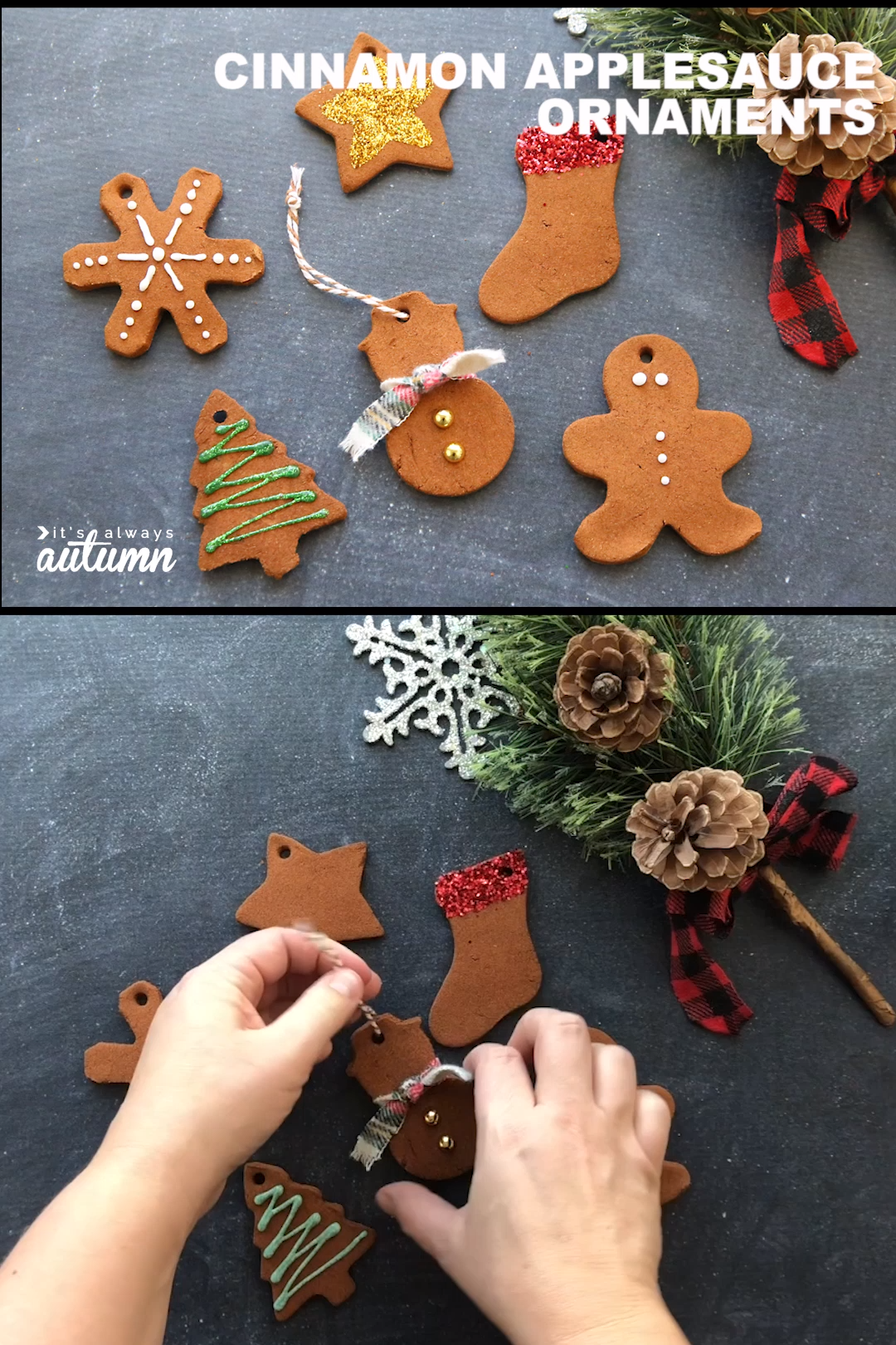 Cinnamon Applesauce Christmas Ornaments -   11 xmas decorations diy kids how to make ideas