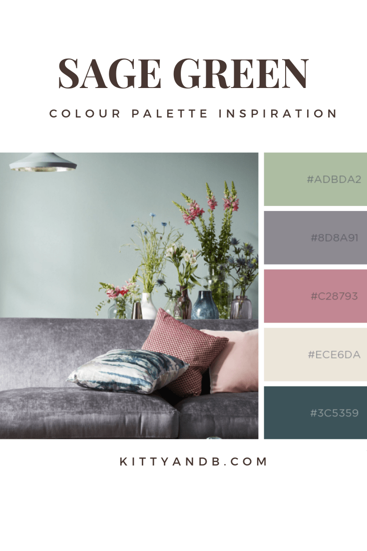 Sage Green and Pink Colour Palette Inspiration -   13 sage green living room ideas