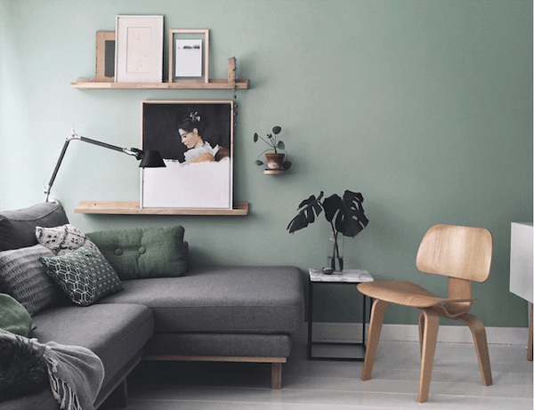 Sage Green Walls - Oleander + Palm -   13 sage green living room ideas