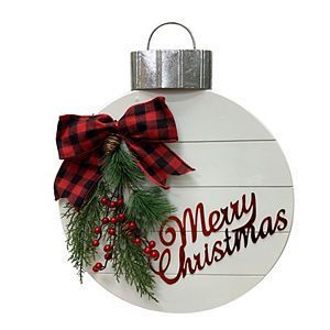 St. Nicholas Square Light-Up Merry Christmas Ornament Wall Decor | Kohls -   16 christmas decorations ideas