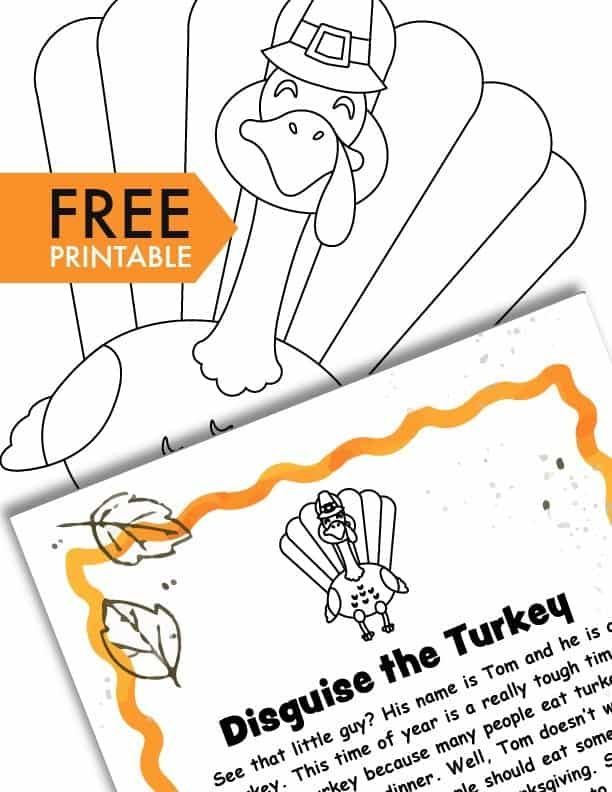 A Turkey in Disguise Project Free Printable Template -   16 disguise a turkey project ideas