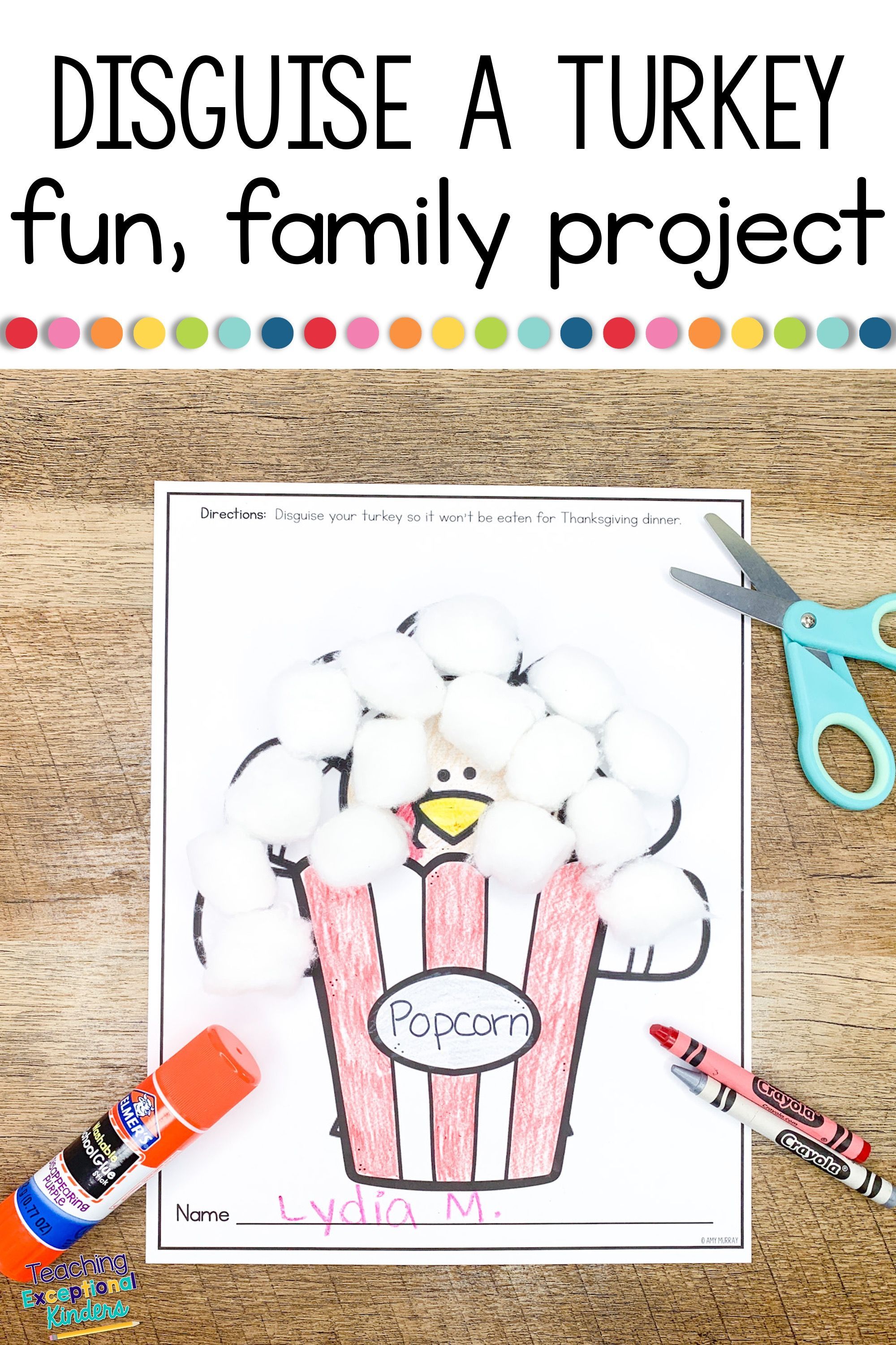 Disguise a Turkey Seesaw Activity & Printables -   16 disguise a turkey project ideas