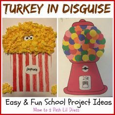 Easy and Fun Turkey in Disguise Projects -   16 disguise a turkey project ideas