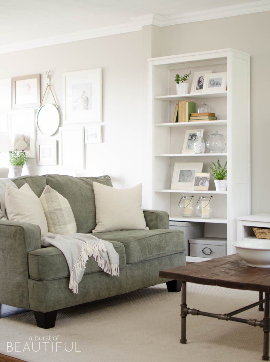 30 Beautiful Farmhouse Decorating Ideas For Summer -   16 sage green living room furniture ideas