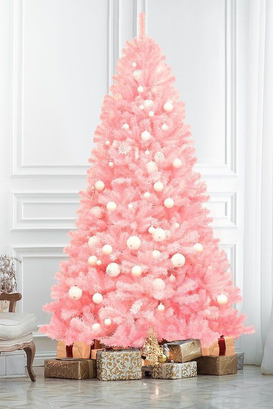 11 Pretty Pink Christmas Decorations to Decorate Your Home -   17 christmas tree decor 2020 pink ideas