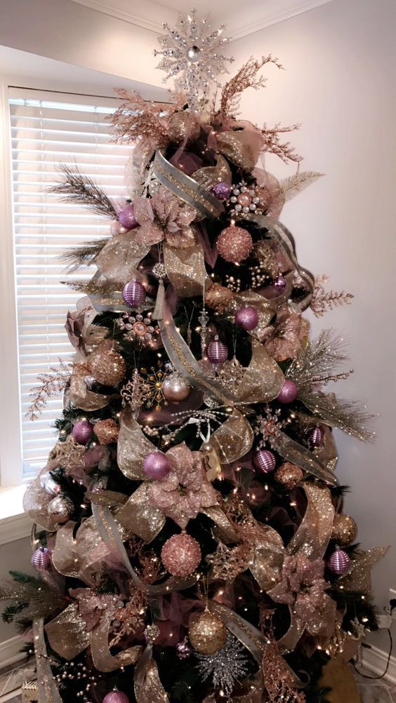 18 Stunning Christmas Tree Ideas – Mommy Thrives -   17 christmas tree decor 2020 pink ideas