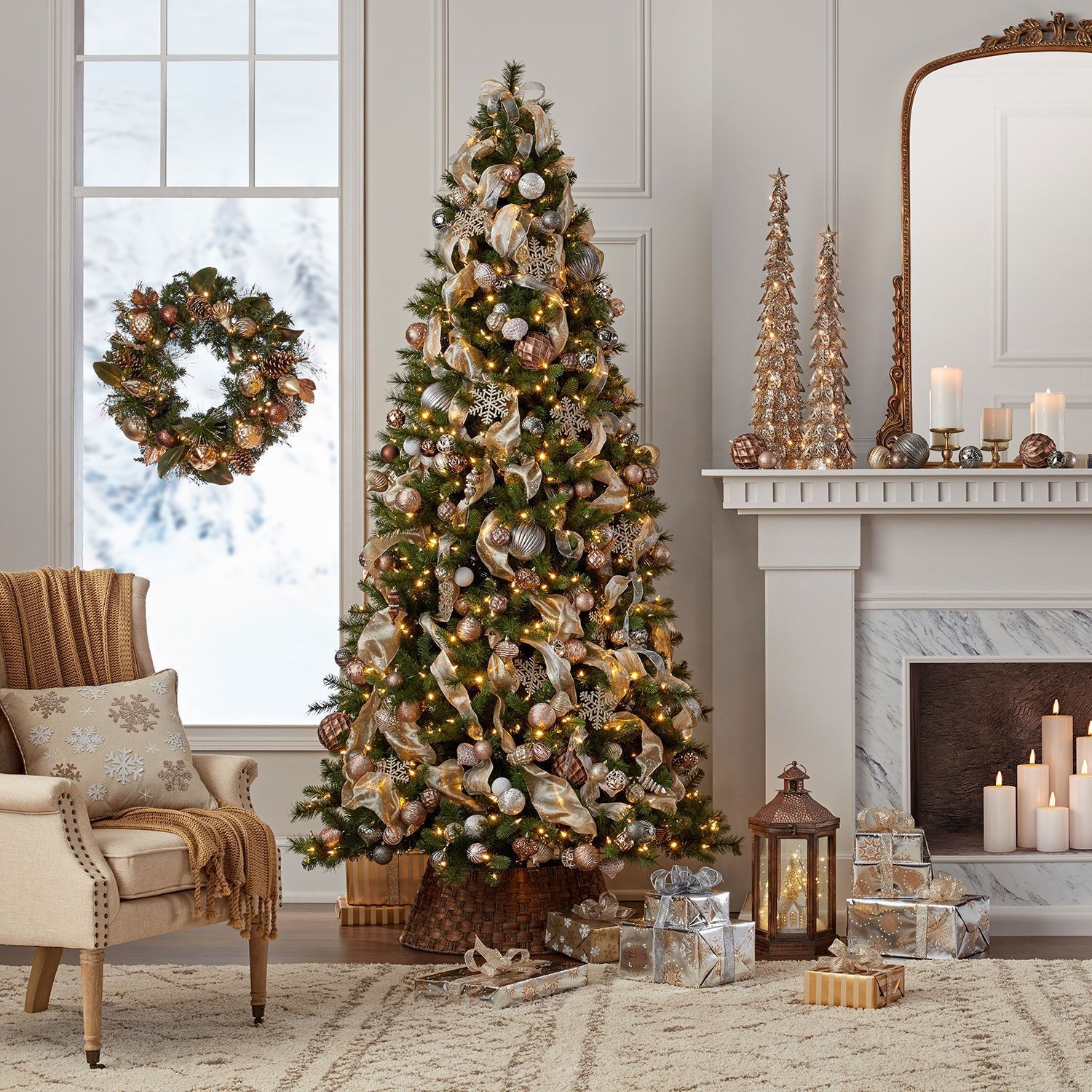 Member's Mark 9' Color-Changing Virginia Pine Christmas Tree -   17 christmas tree inspiration simple ideas