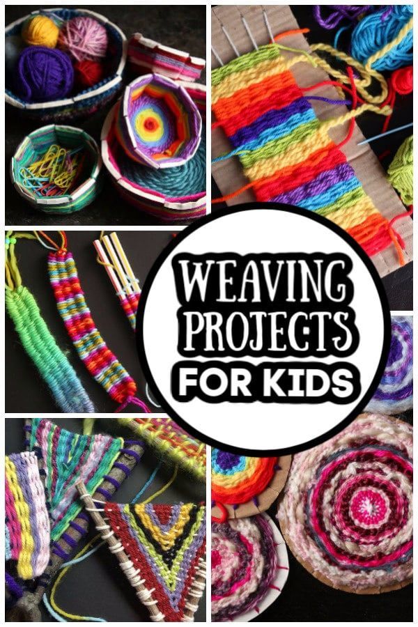 8 Beginner Weaving Projects for Kids - Happy Hooligans -   17 diy projects for kids teen crafts ideas