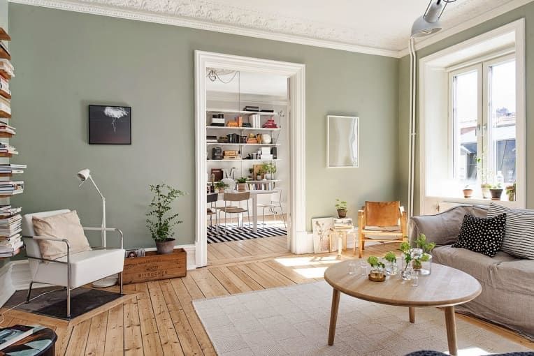 According to Pinterest, This Shade is 2018's New Neutral -   17 sage green living room decor inspiration ideas