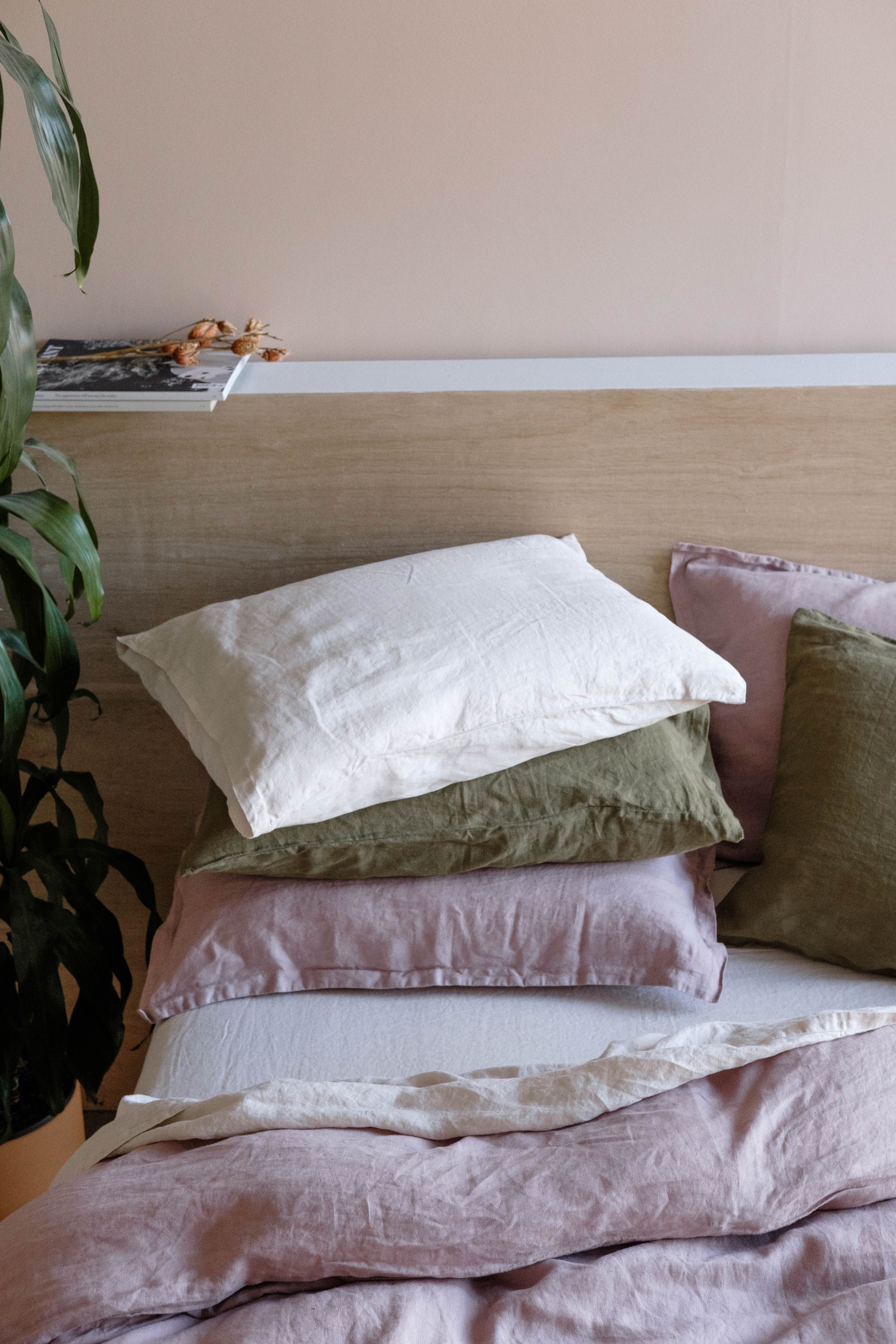 Duvet set heirloom linen -   17 sage green living room decor inspiration ideas