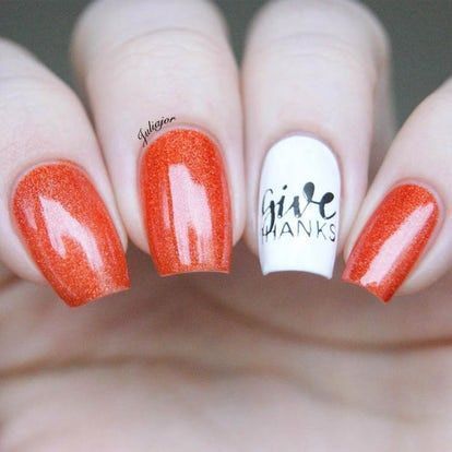 17 thanksgiving nails acrylic coffin simple ideas