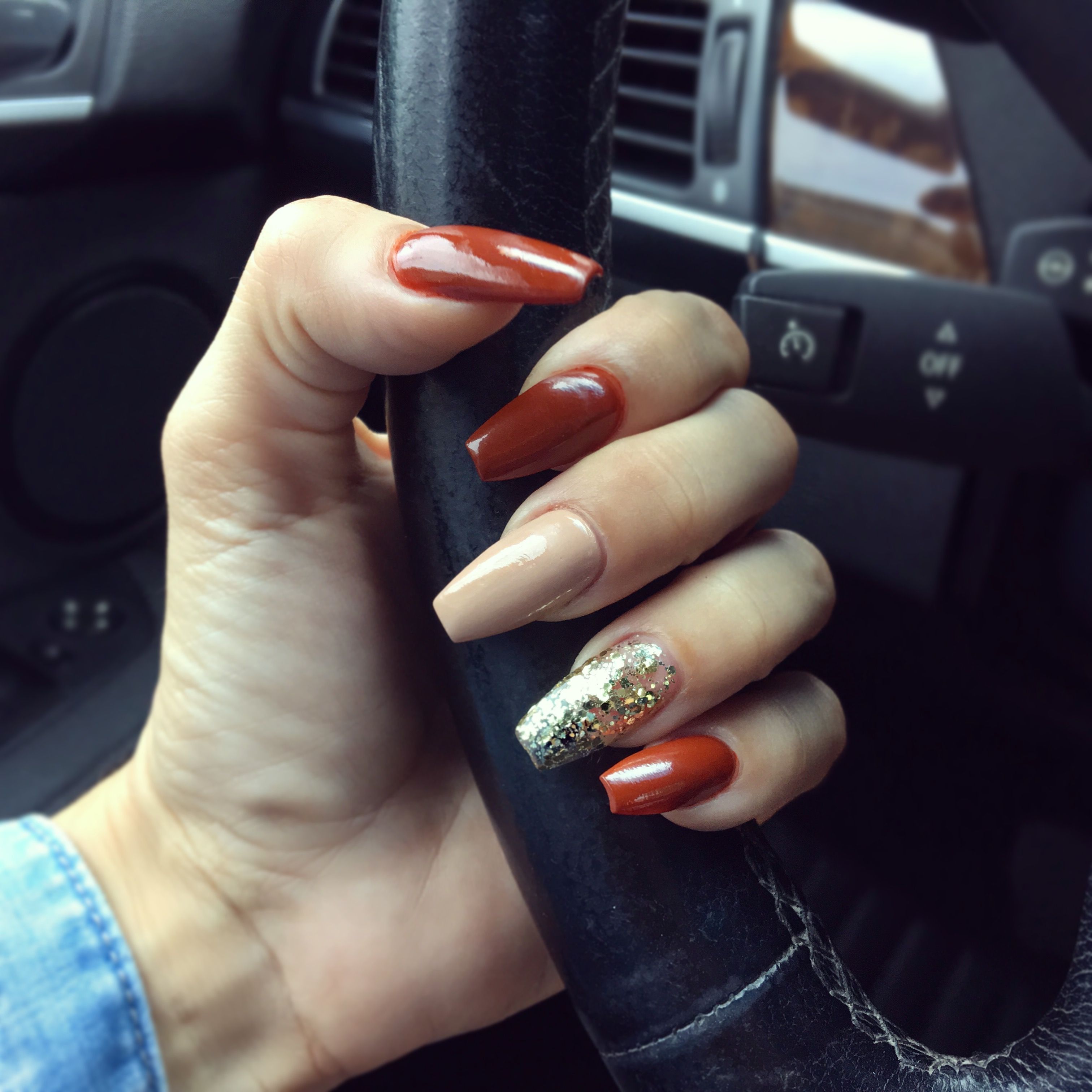 17 thanksgiving nails acrylic coffin simple ideas