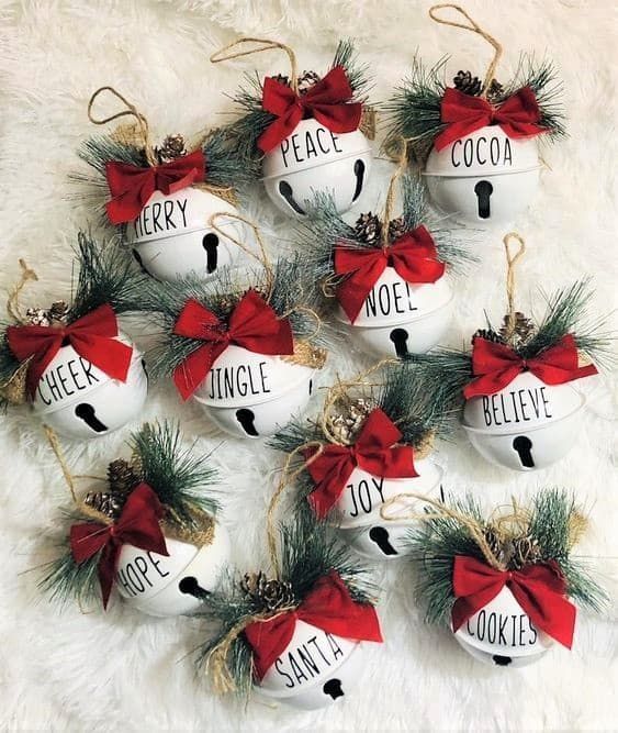 Christmas Bell Ornaments -   17 xmas crafts decorations ideas
