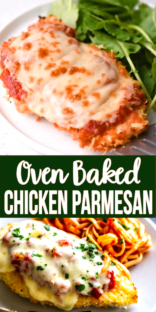 OVEN BAKED CHICKEN PARMESAN -   18 dinner recipes for two chicken ideas