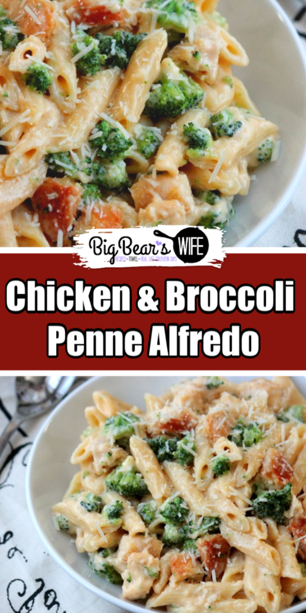 Chicken and Broccoli Penne Alfredo -   18 dinner recipes for two chicken ideas