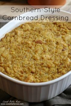 Southern Style Cornbread Dressing -   18 dressing recipes cornbread corn bread ideas