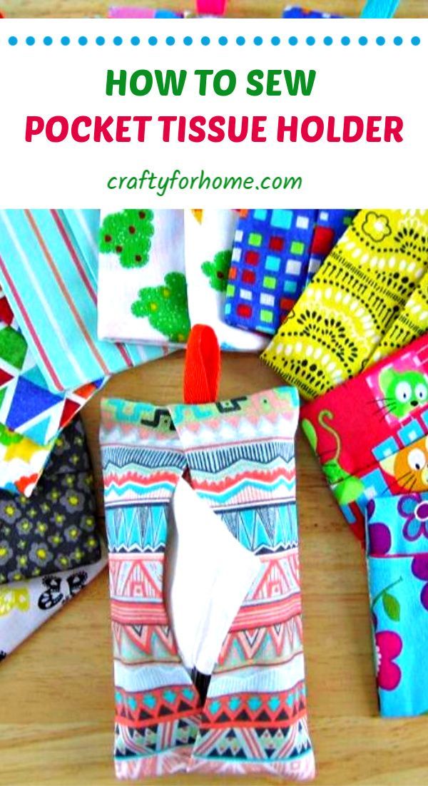 How To Sew Pocket Tissue Holder -   18 fabric crafts to sell gift ideas