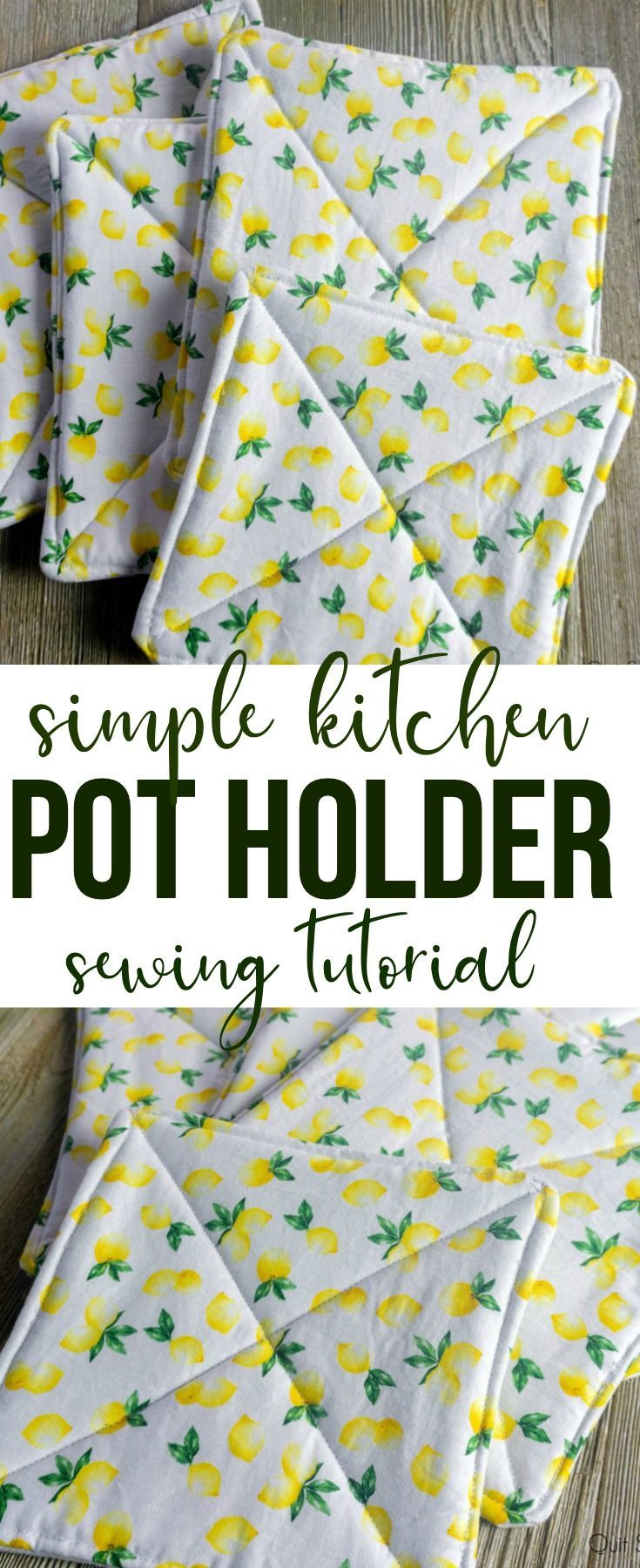 Simple Pot Holder Sewing Tutorial -   18 fabric crafts to sell gift ideas