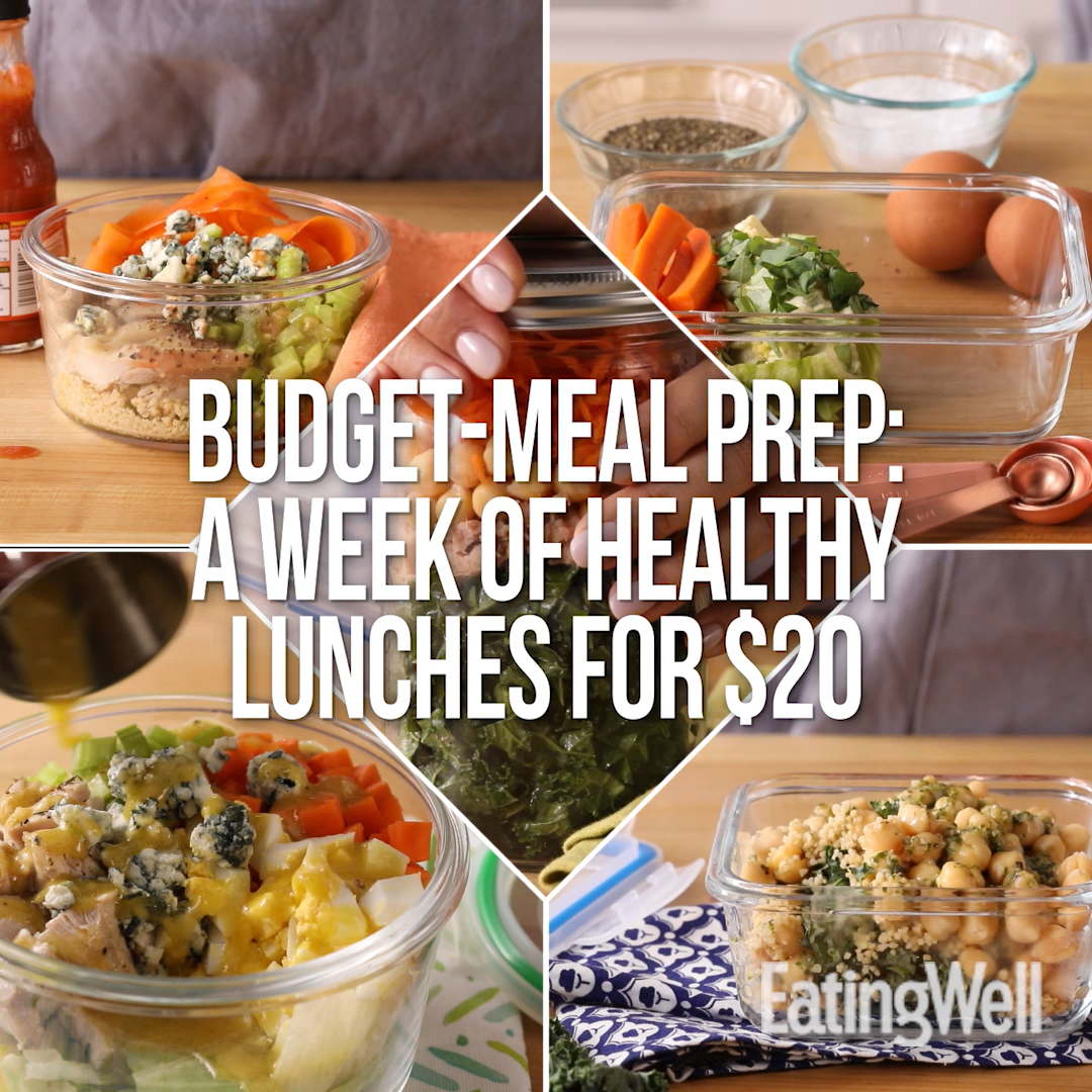 How to Meal-Prep a Week of Healthy Lunches for Less Than $20 -   Popular