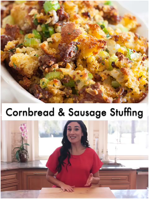 Cornbread & Sausage Stuffing -   18 stuffing recipes for thanksgiving with sausage cornbread dressing ideas