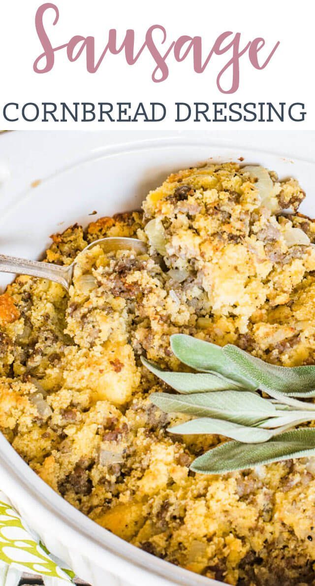 Sausage Cornbread Stuffing -   18 stuffing recipes for thanksgiving with sausage cornbread dressing ideas