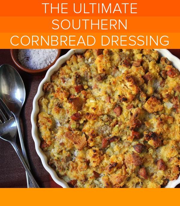 This is the best Southern cornbread dressing we've ever tasted! -   18 stuffing recipes for thanksgiving with sausage cornbread dressing ideas