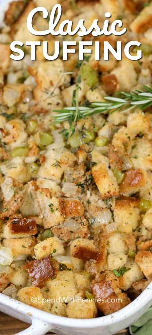 Easy Stuffing Recipe - Spend With Pennies -   18 stuffing recipes thanksgiving easy ideas