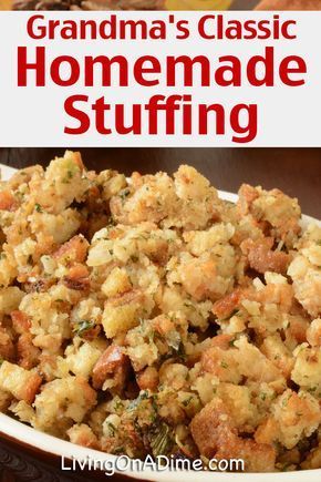 Traditional Thanksgiving Recipes - Dinner For 10 For Less Than $25! -   18 stuffing recipes thanksgiving easy ideas